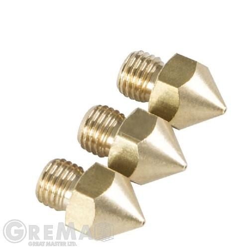 Spare parts Nozzle M6x0.75 mm, 0.2 mm - 0.8 mm , 1.75 - brass
